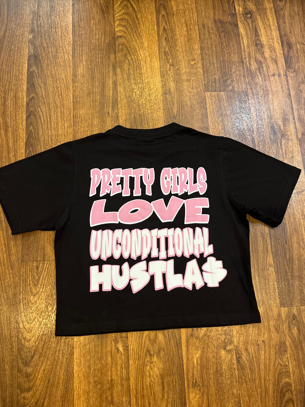 Cropped Top Pretty Girls 🫶🏾 Unconditional Hustla$ black