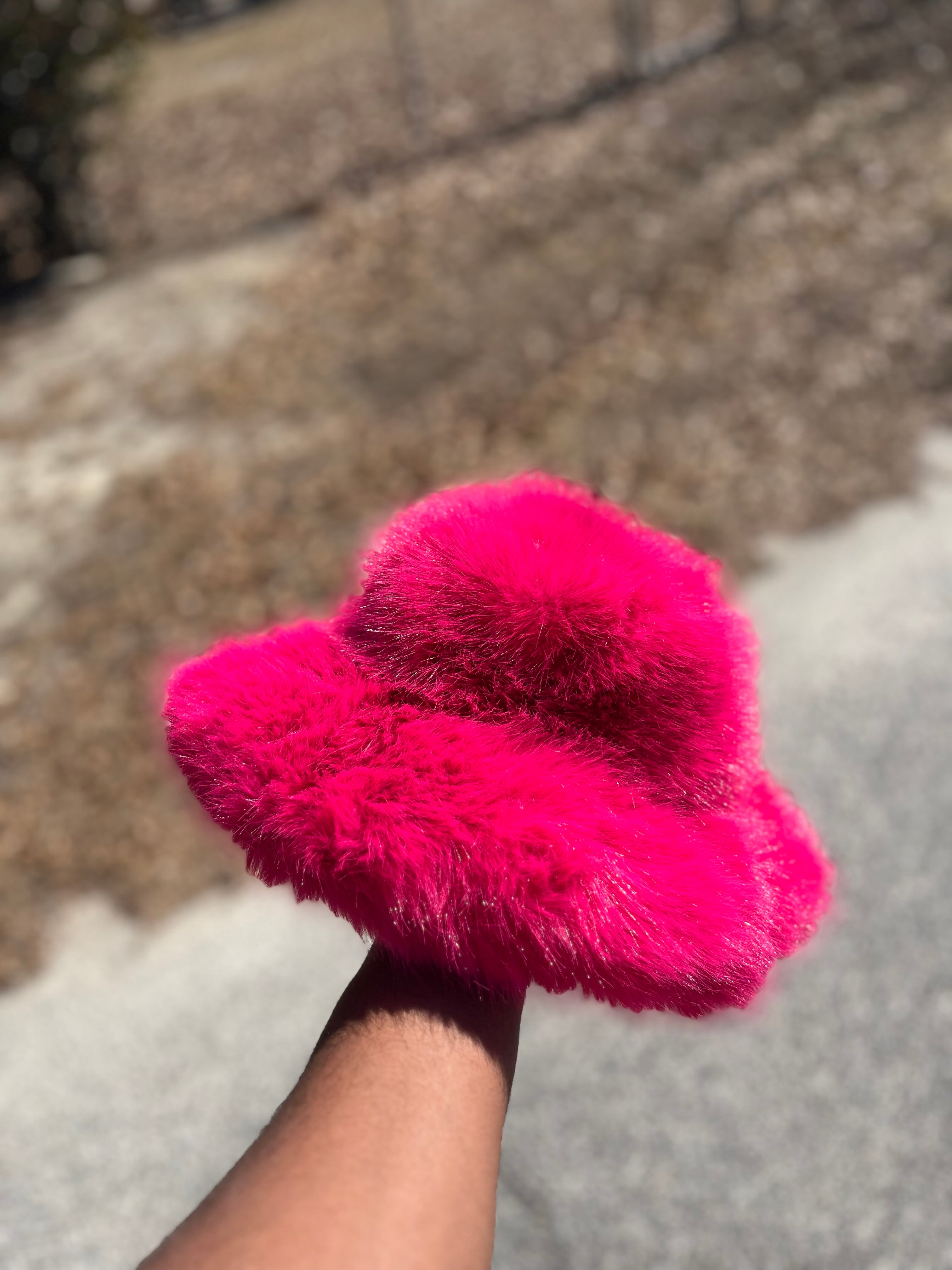 Pink Fuzzy Bucket